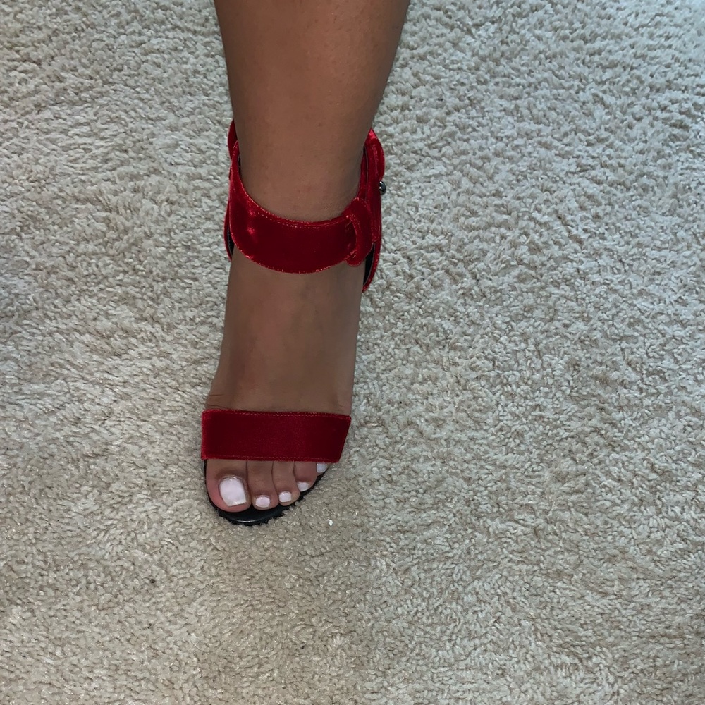 Red sandals